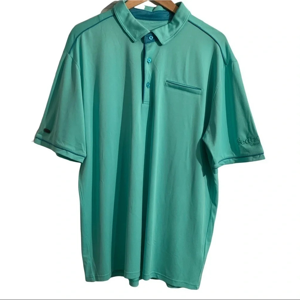 G MAC by Kartel golf polo with FedEx embroidered sleeve Size XL